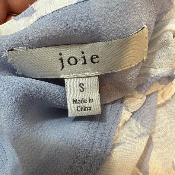 Joie Ashtina Silk Blend Ruffle Blouse in Eventide S - Picture 5 of 5